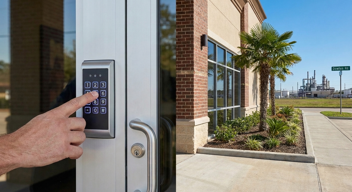Keypad and card access entry systems for Beaumont businesses